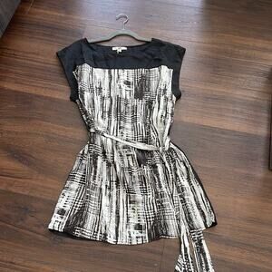 YA Los Angeles NWT Long Top Black/ Beige